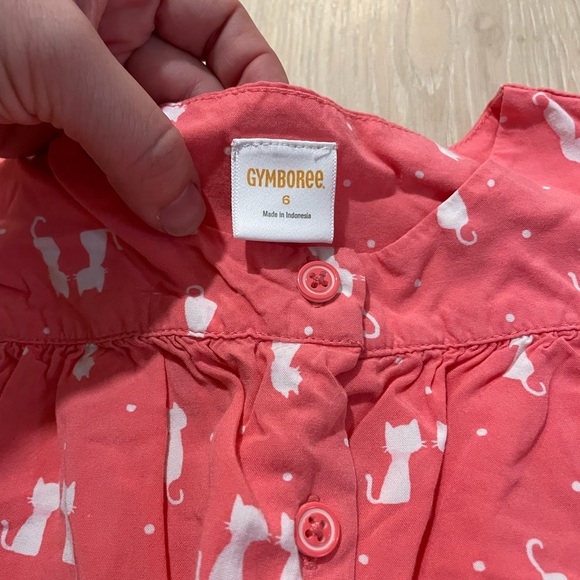 Gymboree coral cat romper - Picture 4 of 5